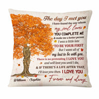 Personalized Couple Husband And Wife Love Tree Pillow JN141 58O47 thumb 1