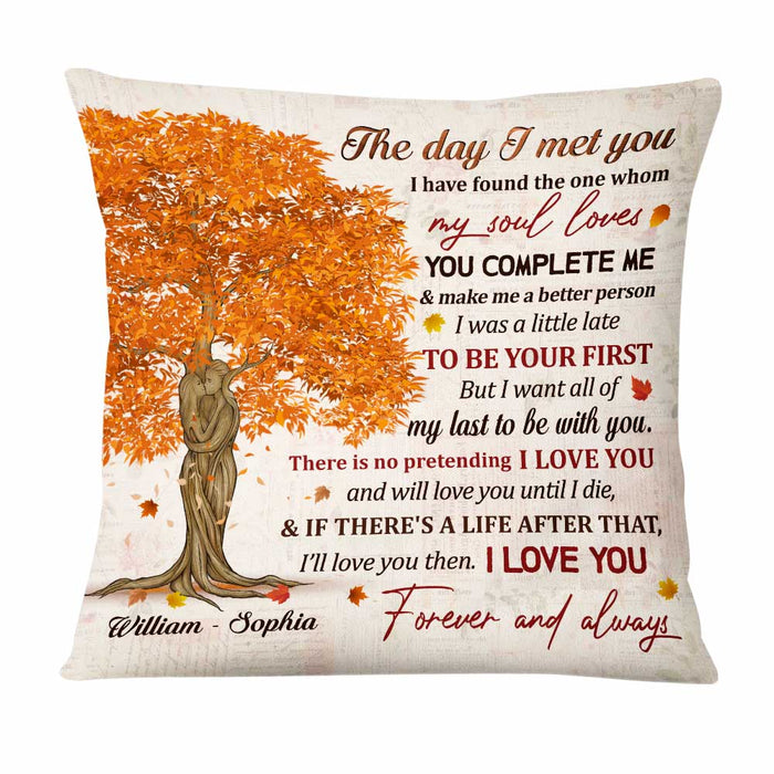Personalized Couple Husband And Wife Love Tree Pillow JN141 58O47 1