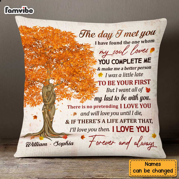 Personalized Couple Husband And Wife Love Tree Pillow JN141 58O47 1