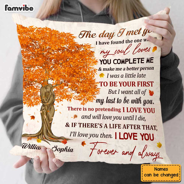 Personalized Couple Husband And Wife Love Tree Pillow JN141 58O47 1