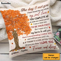 Personalized Couple Husband And Wife Love Tree Pillow JN141 58O47 thumb 1