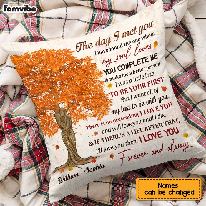 Personalized Couple Husband And Wife Love Tree Pillow JN141 58O47 1