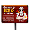 Personalized Grandpa BBQ Grill Metal Sign JN81 30O28 1