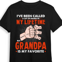 Personalized Grandpa Fist Bump T Shirt JN83 30O53 thumb 1