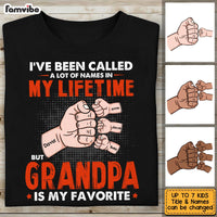 Personalized Grandpa Fist Bump T Shirt JN83 30O53 thumb 1