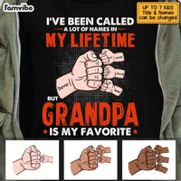 Personalized Grandpa Fist Bump T Shirt JN83 30O53 thumb 1