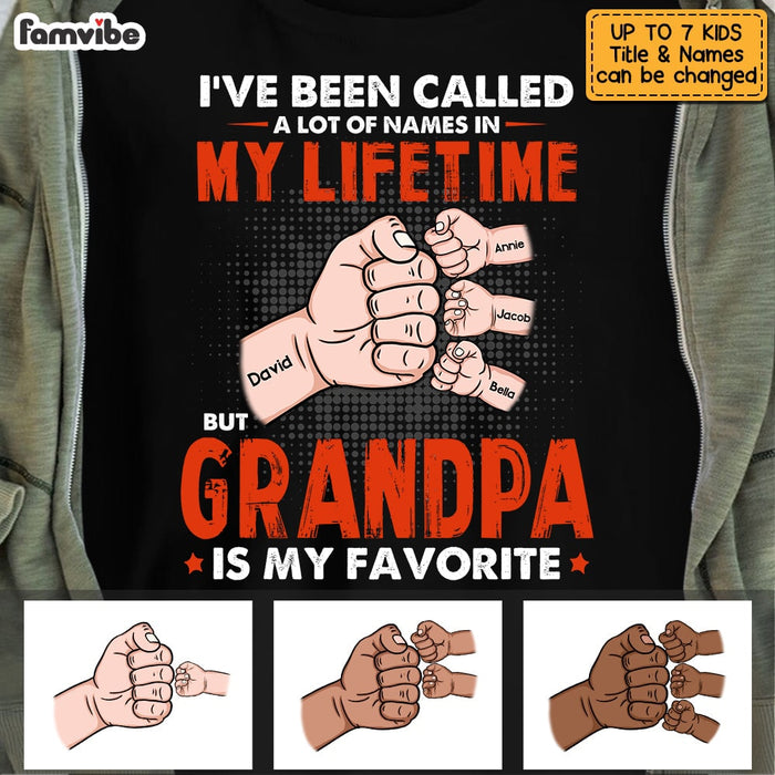 Personalized Grandpa Fist Bump T Shirt JN83 30O53 1
