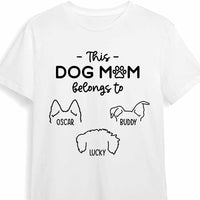 Personalized Dog Mom Dog Ears T Shirt JN92 32O47 thumb 1