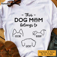 Personalized Dog Mom Dog Ears T Shirt JN92 32O47 thumb 1