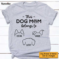 Personalized Dog Mom Dog Ears T Shirt JN92 32O47 thumb 1