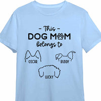 Personalized Dog Mom Dog Ears T Shirt JN92 32O47 thumb 1