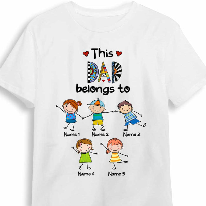 Personalized Dad Belongs To T Shirt JN85 30O34 1