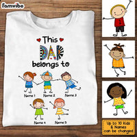 Personalized Dad Belongs To T Shirt JN85 30O34 thumb 1