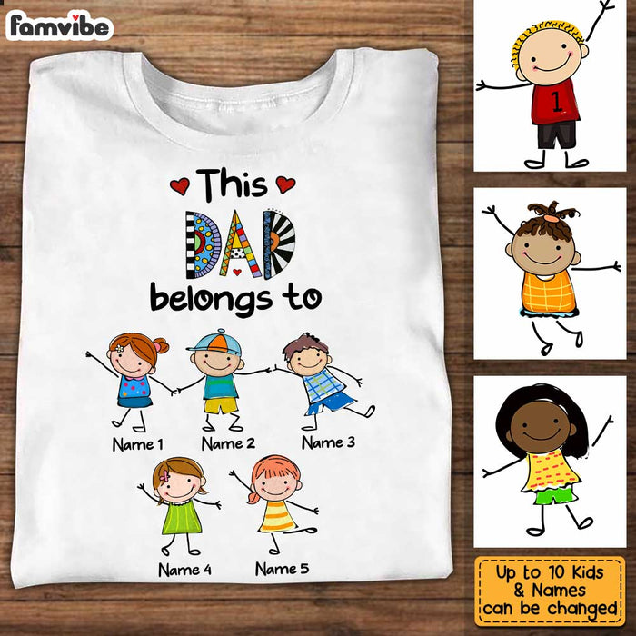 Personalized Dad Belongs To T Shirt JN85 30O34 1