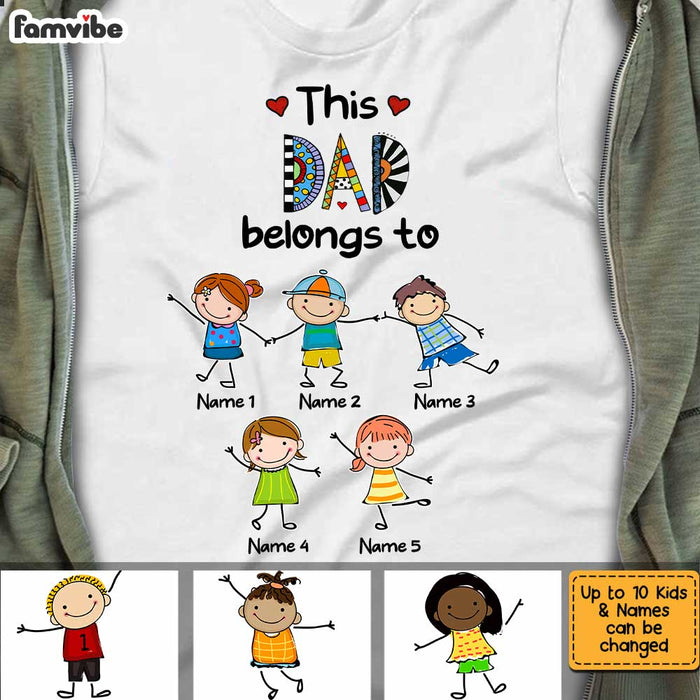 Personalized Dad Belongs To T Shirt JN85 30O34 1