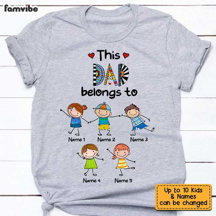 Personalized Dad Belongs To T Shirt JN85 30O34 1