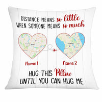 Personalized Long Distance Map Pillow JN86 30O34 thumb 1