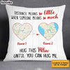 Personalized Long Distance Map Pillow JN86 30O34 1