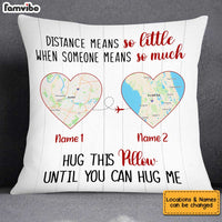 Personalized Long Distance Map Pillow JN86 30O34 thumb 1