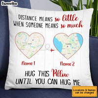 Personalized Long Distance Map Pillow JN86 30O34 thumb 1