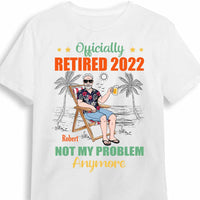 Personalized Grandpa Retired T Shirt JN104 32O34 thumb 1