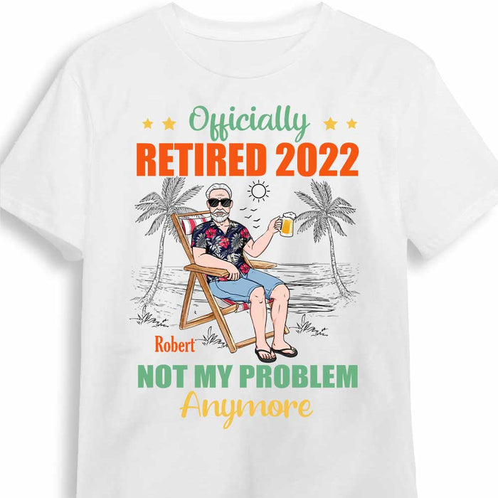Personalized Grandpa Retired T Shirt JN104 32O34 1