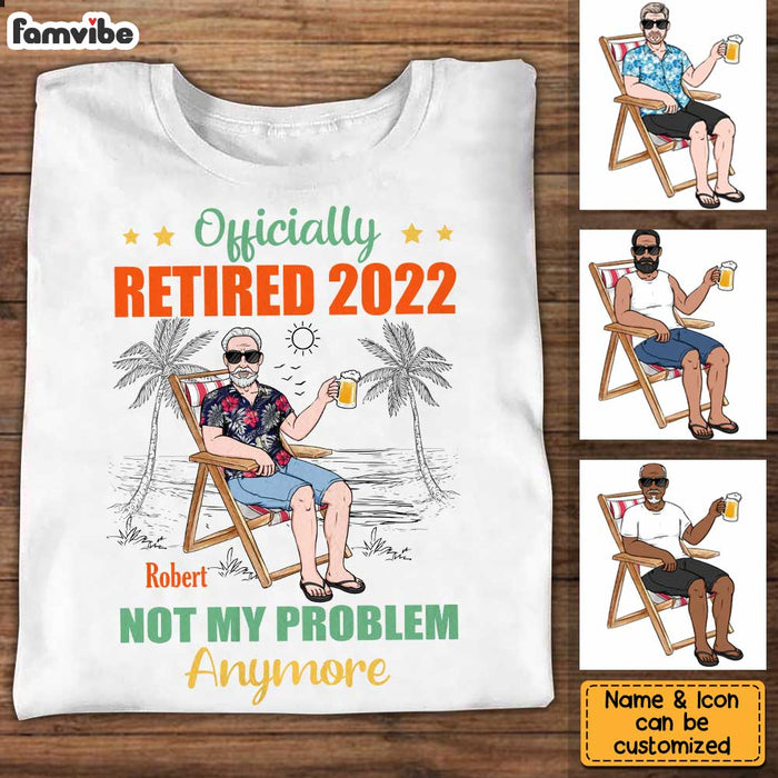 Personalized Grandpa Retired T Shirt JN104 32O34 1