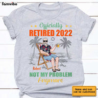 Personalized Grandpa Retired T Shirt JN104 32O34 thumb 1