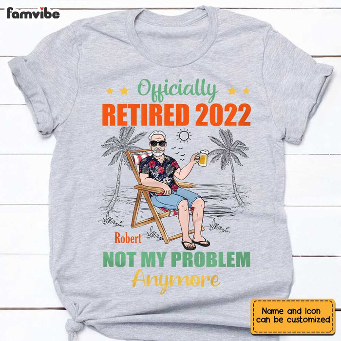 Personalized Grandpa Retired T Shirt JN104 32O34 1
