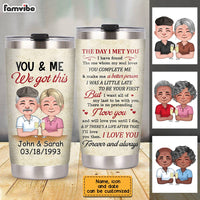Personalized Couple We Got This Steel Tumbler JN91 32O28 thumb 1