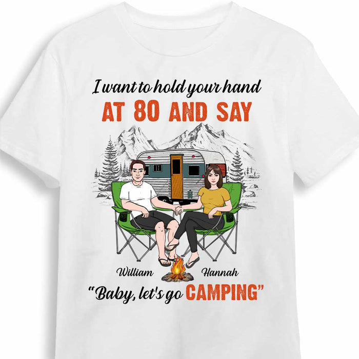 Personalized Camping Couple Husband Wife T Shirt JN158 85O34 1