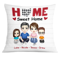 Personalized Family Home Is Where The Heart Is Pillow JN146 58O28 thumb 1