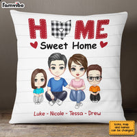 Personalized Family Home Is Where The Heart Is Pillow JN146 58O28 thumb 1