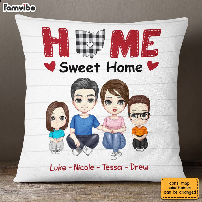 Personalized Family Home Is Where The Heart Is Pillow JN146 58O28 1