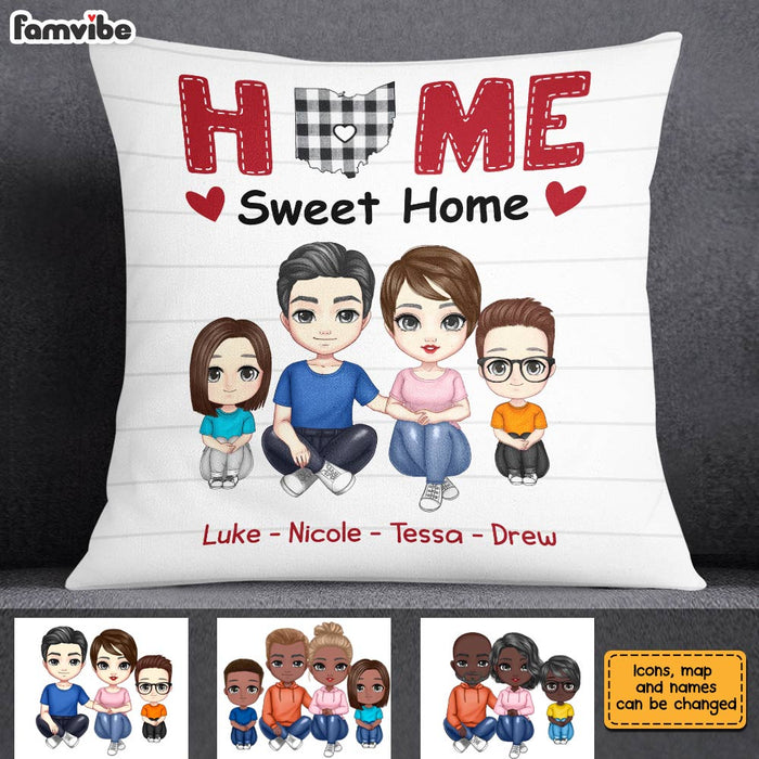 Personalized Family Home Is Where The Heart Is Pillow JN146 58O28 1