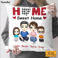 Personalized Family Home Is Where The Heart Is Pillow JN146 58O28 thumb 1