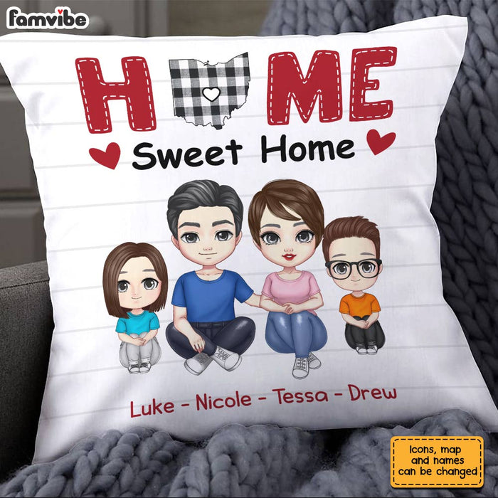 Personalized Family Home Is Where The Heart Is Pillow JN146 58O28 1