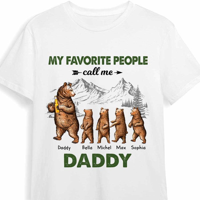 Personalized Dad Bear Favorite People T Shirt JN101 30O47 1
