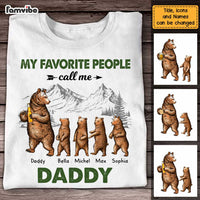 Personalized Dad Bear Favorite People T Shirt JN101 30O47 thumb 1