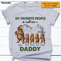 Personalized Dad Bear Favorite People T Shirt JN101 30O47 thumb 1
