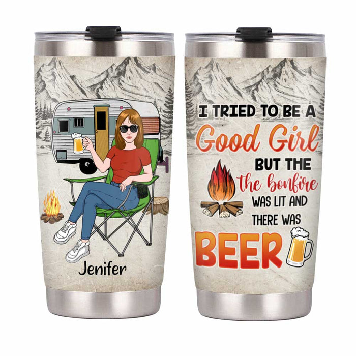 Personalized Daughter Camping Steel Tumbler JN103 32O34 1
