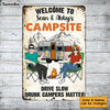 Personalized Family Camping Drunk Campers Matter Metal Sign JN148 58O34 1