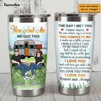 Personalized Husband Wife Camping Steel Tumbler JN183 30O47 thumb 1