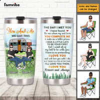 Personalized Husband Wife Camping Steel Tumbler JN183 30O47 thumb 1