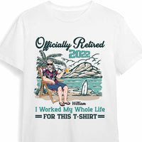 Personalized Grandpa Beach Retired T Shirt JN172 32O47 thumb 1