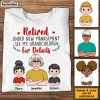 Personalized Grandma Retired T Shirt JN171 32O34 thumb 1