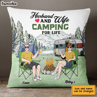 Personalized Husband Wife Camping Partners For Life Pillow JN166 30O28 thumb 1
