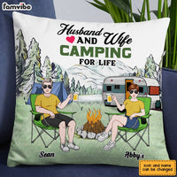 Personalized Husband Wife Camping Partners For Life Pillow JN166 30O28 thumb 1