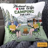 Personalized Husband Wife Camping Partners For Life Pillow JN166 30O28 thumb 1