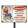 Personalized Grandma Retired Person on Premise Metal Sign JN161 58O34 1